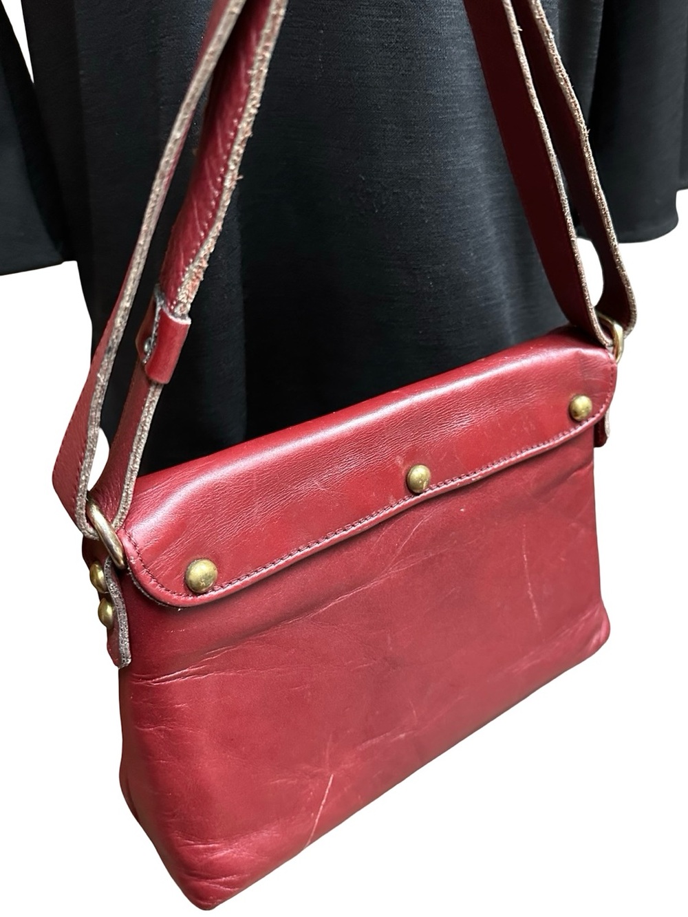 Vintage Etienne Aigner Handmade Oxblood Leather Purse - Picture 8 of 12